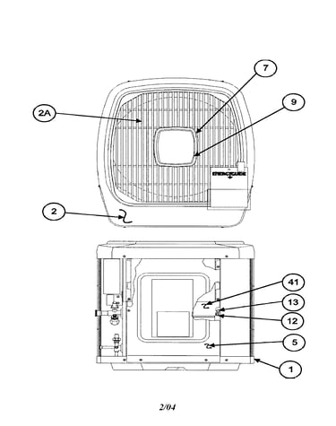 Outlet grille / top cover