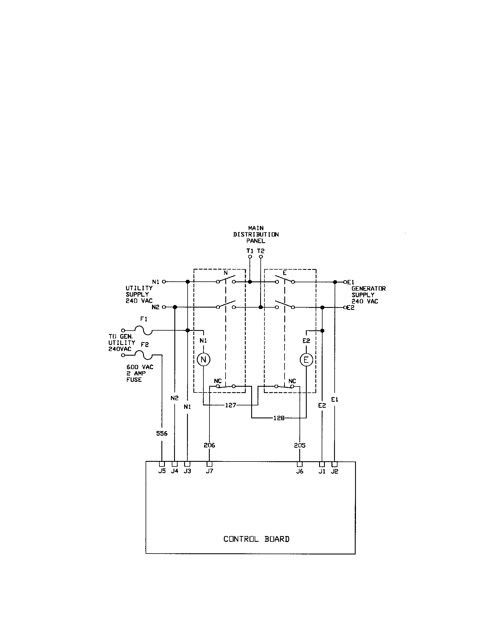 Transfer switch schematic