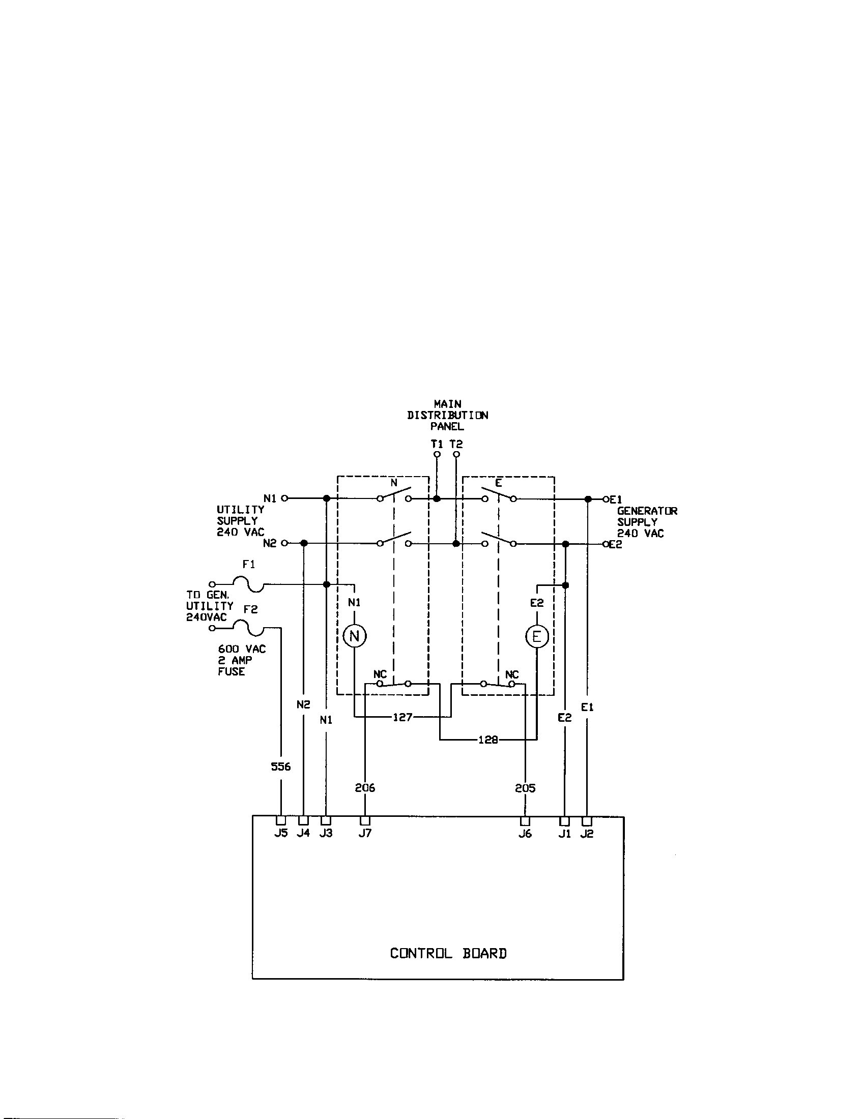Transfer switch schematic