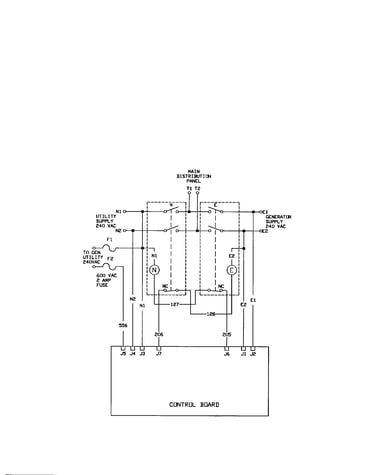 Transfer switch schematic