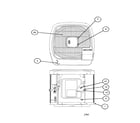 Carrier 38TZA036 SERIES340 outlet grille / top cover diagram