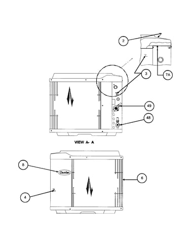 Inlet grille / service panel