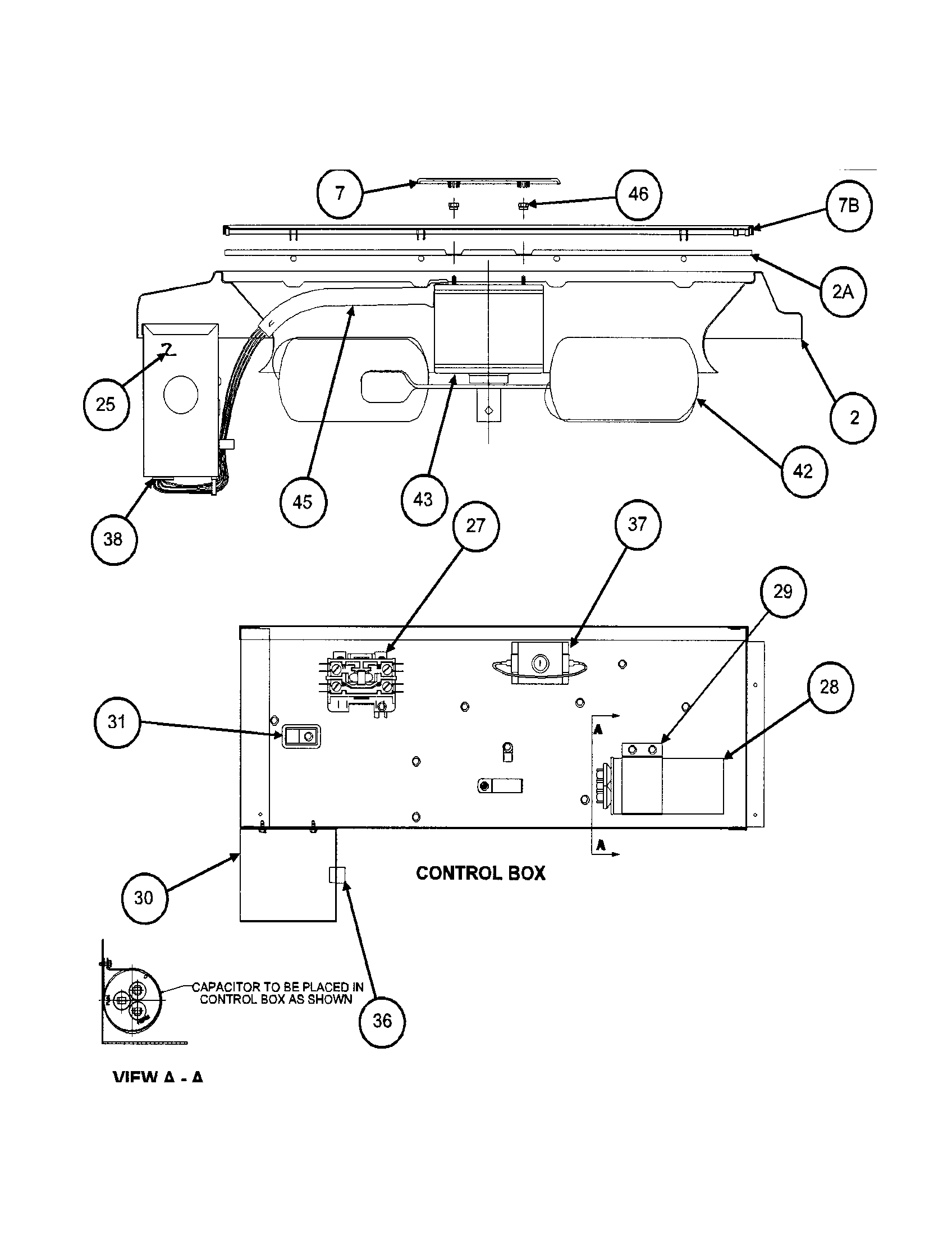 Control box / fan blade