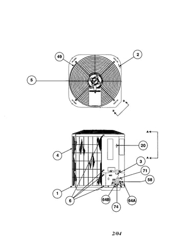 Outlet / top cover