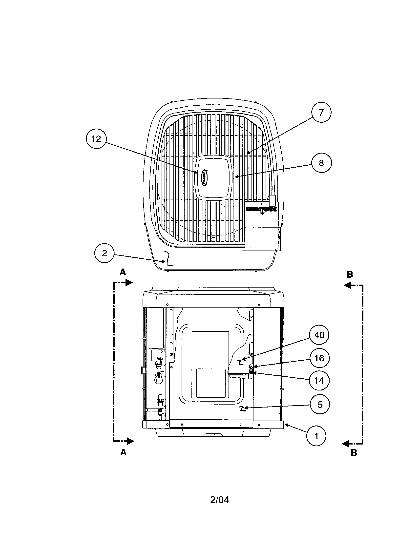 Outlet grille / top cover