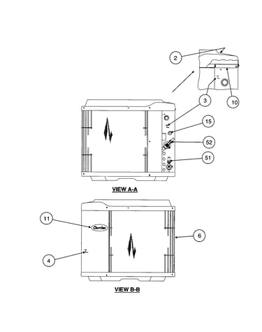 Inlet grille / service panel