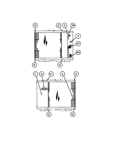 Inlet grille / service panel