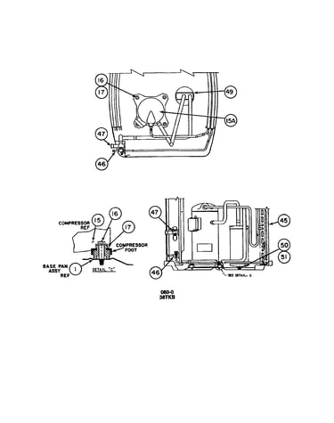 Compressor / condenser coil