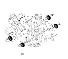 Craftsman 917388812 engine/housing/bag/wheels/handles diagram