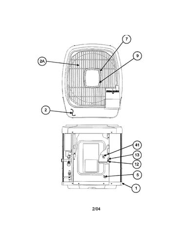 Outlet grille / top cover