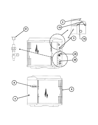 Inlet grille / service panel