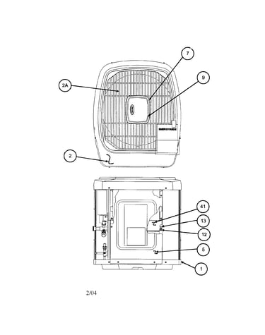 Outlet grille / top cover