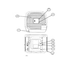 Carrier 38TZA030 SERIES330 outlet grille / top cover diagram