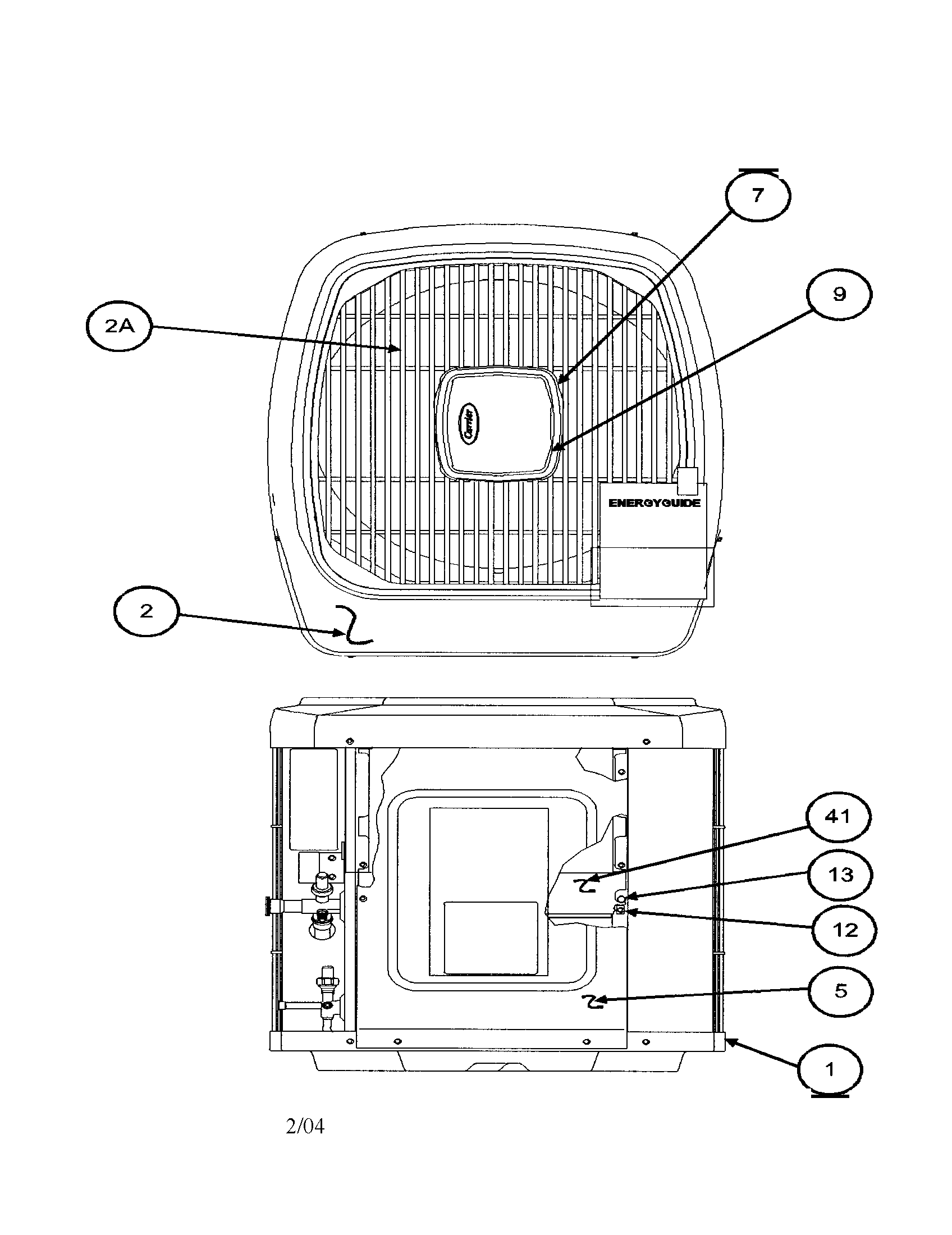 Outlet grille / top cover