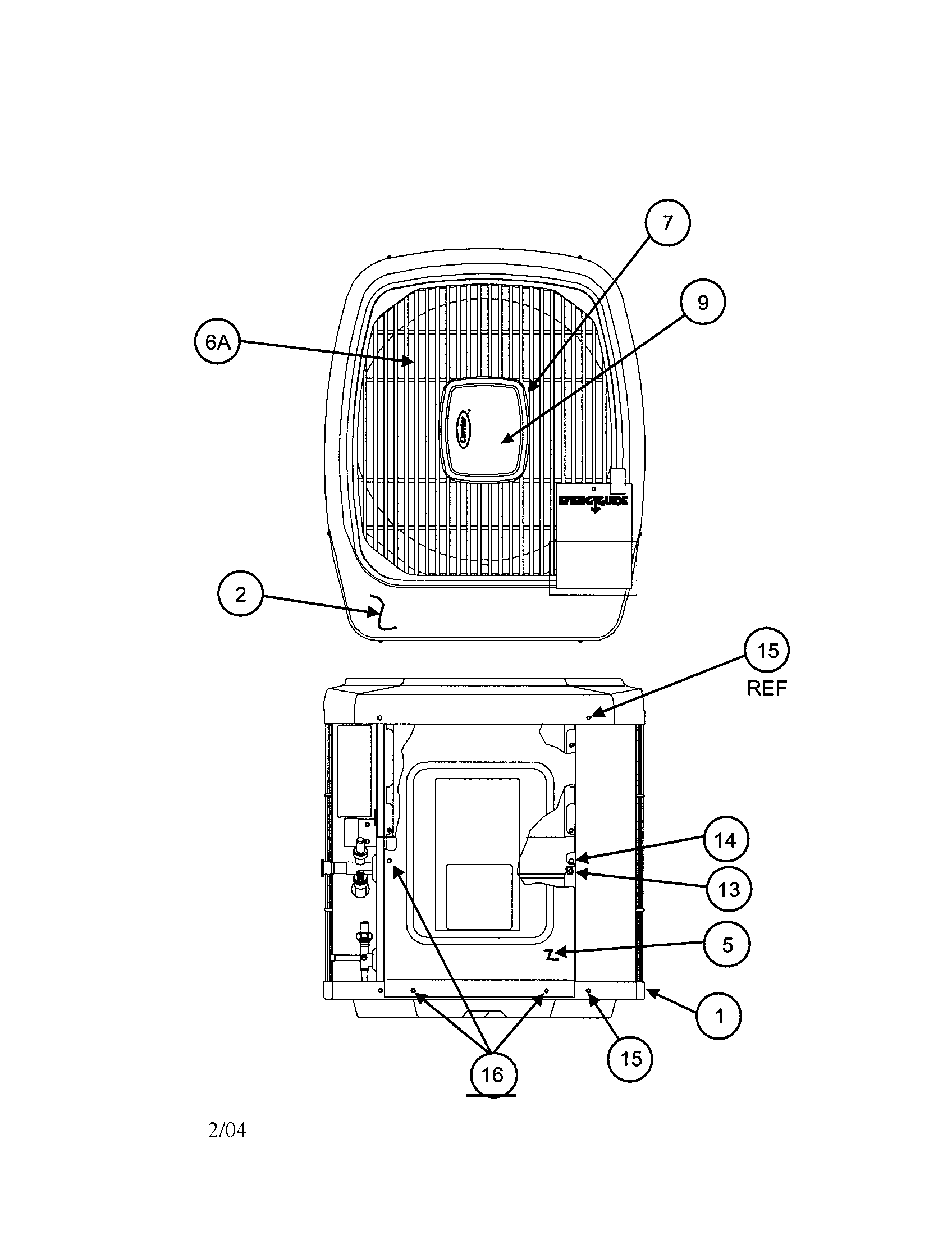 Outlet grille / top cover