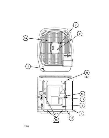 Outlet grille / top cover