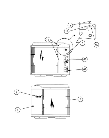 Inlet grille / service panel