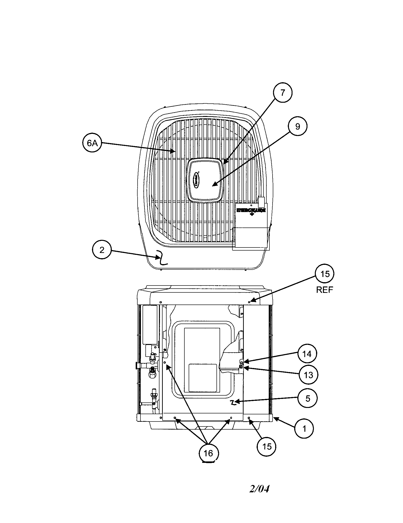 Outlet grille / top cover