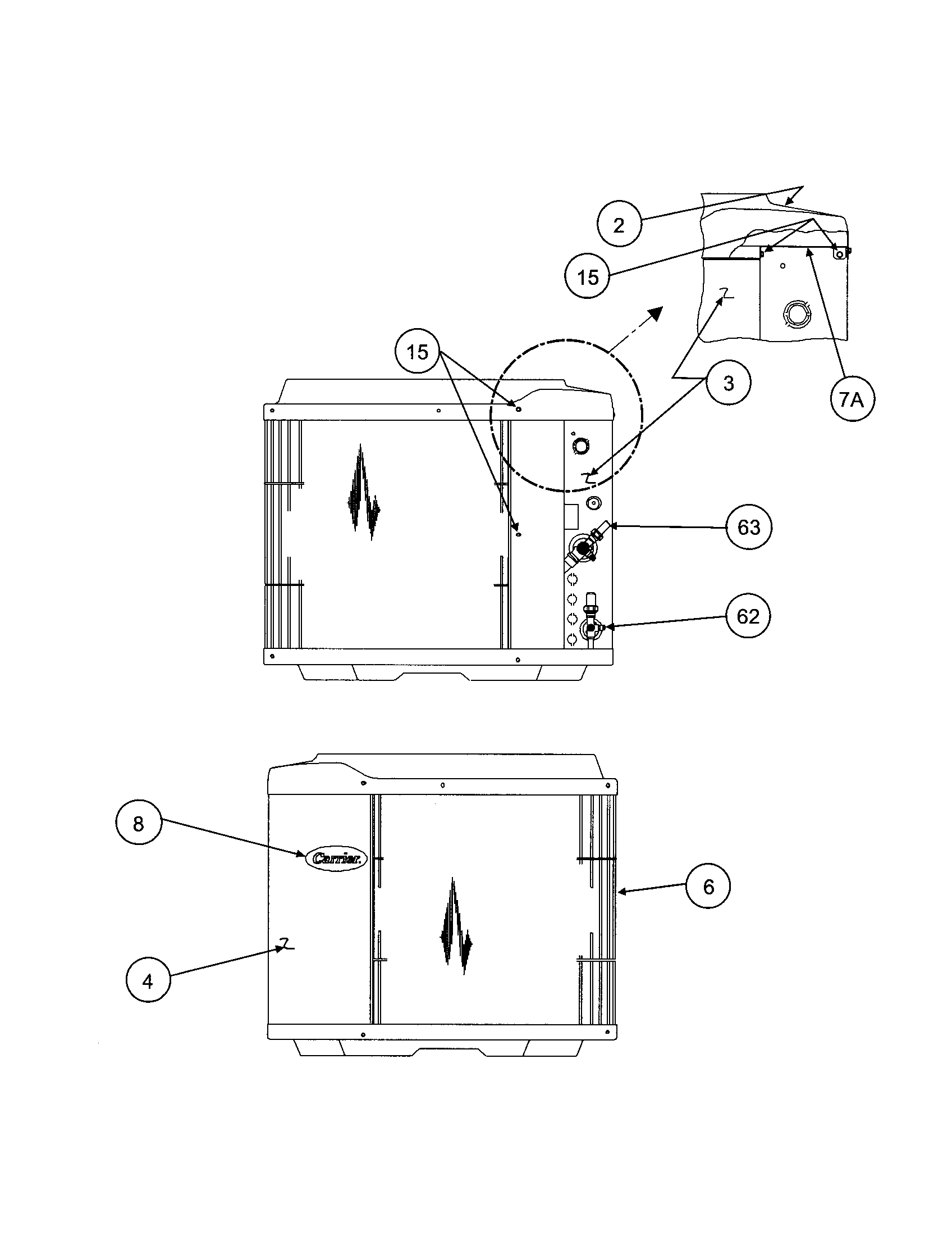 INLET GRILLE / SERVICE PANEL