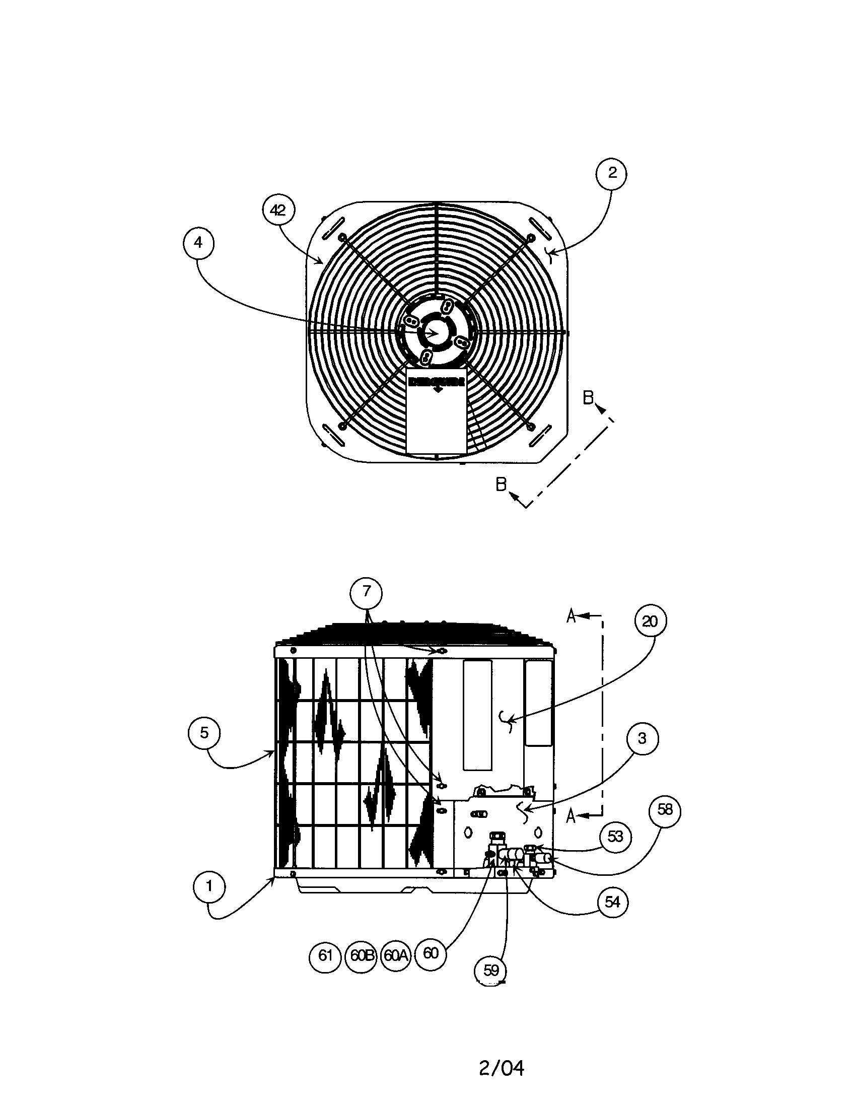 Outlet grille / top cover