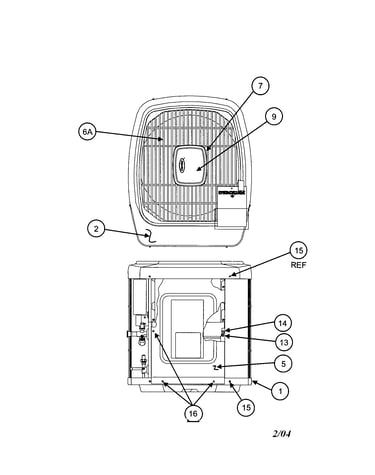 Outlet grille / top cover