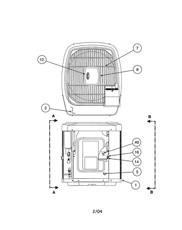 Outlet grille / top cover