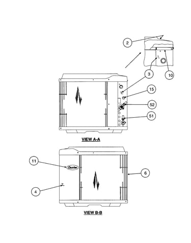 Inlet grille / service panel