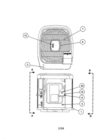 Outlet grille / top cover