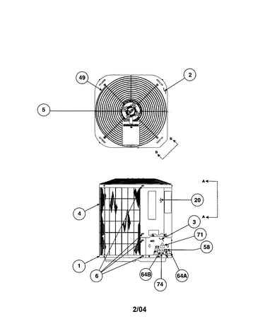Outlet grille / top cover