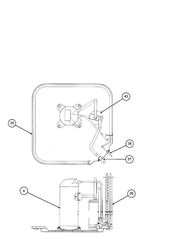 Compressor / condenser coil