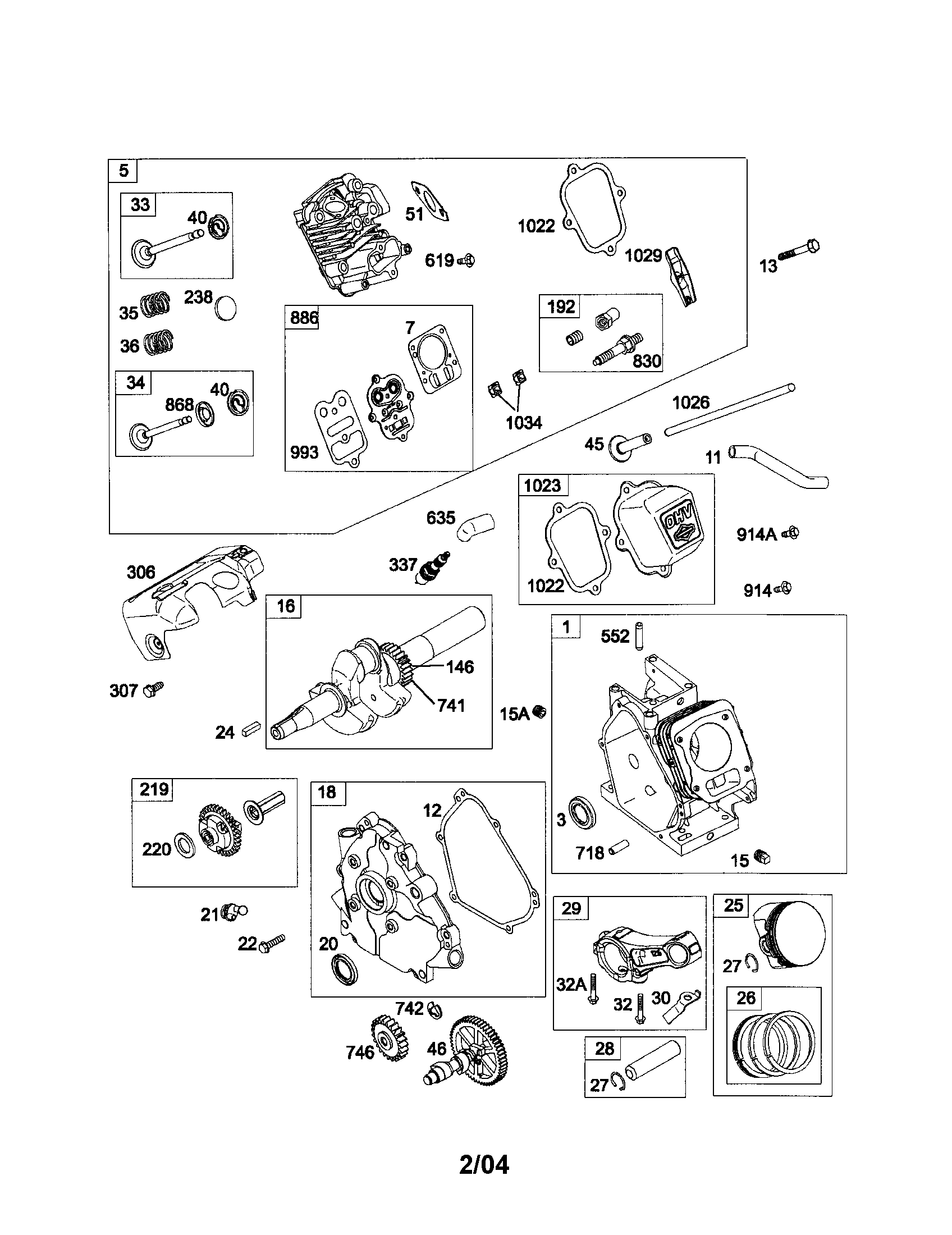 Cylinder/head-cylinder/crankshaft