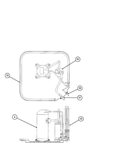 Compressor / condenser coil