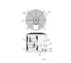 Carrier 38CKC048 SERIES370 outlet grille / top cover diagram