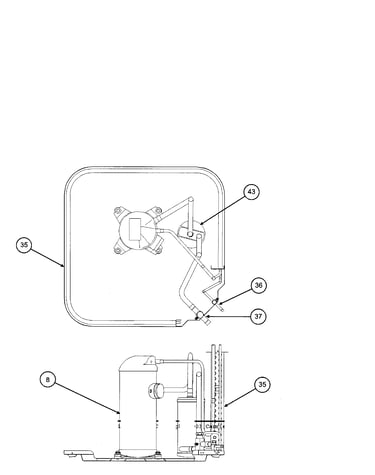 Compressor / condenser coil