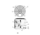 Carrier 38CKC024 SERIES350 outlet grille / top cover diagram