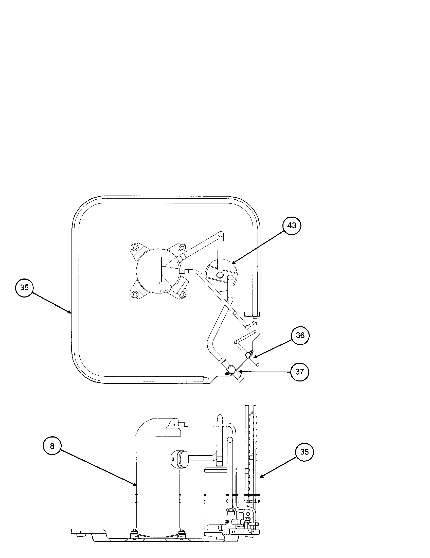 Compressor / condenser coil