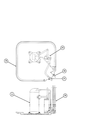 Compressor / condenser coil