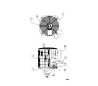Carrier 38BRG030 SERIES300 outlet grille / top cover diagram