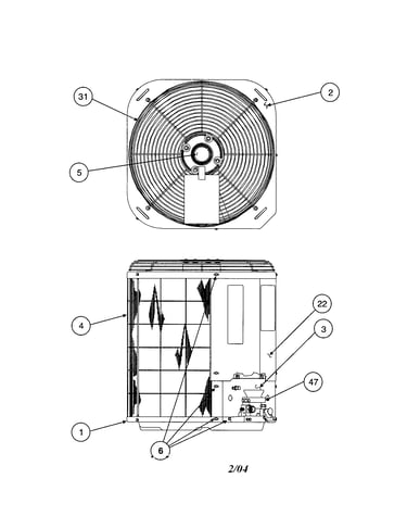 Outlet grille / top cover
