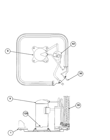 Compressor / condenser coil