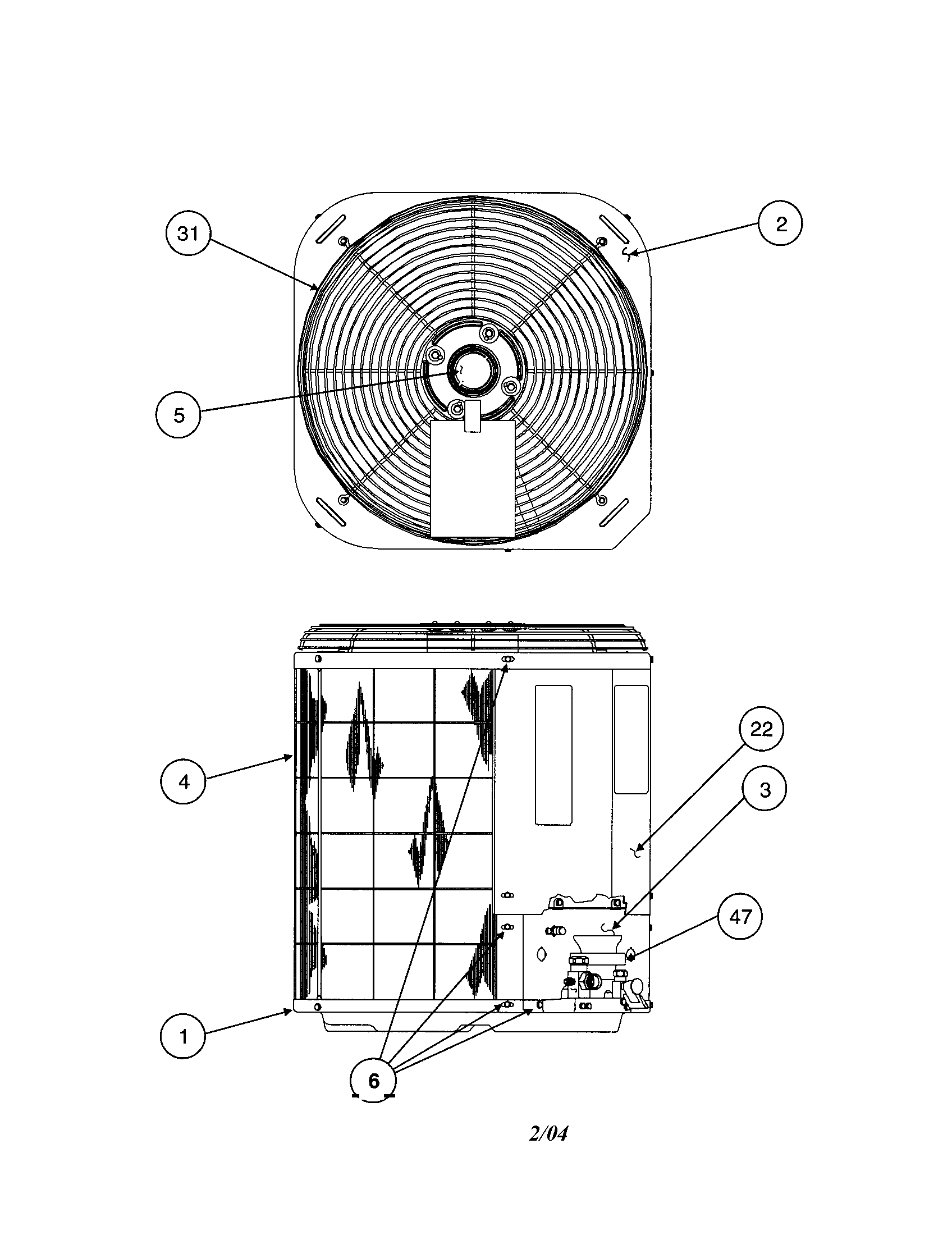 Outlet grille / top cover