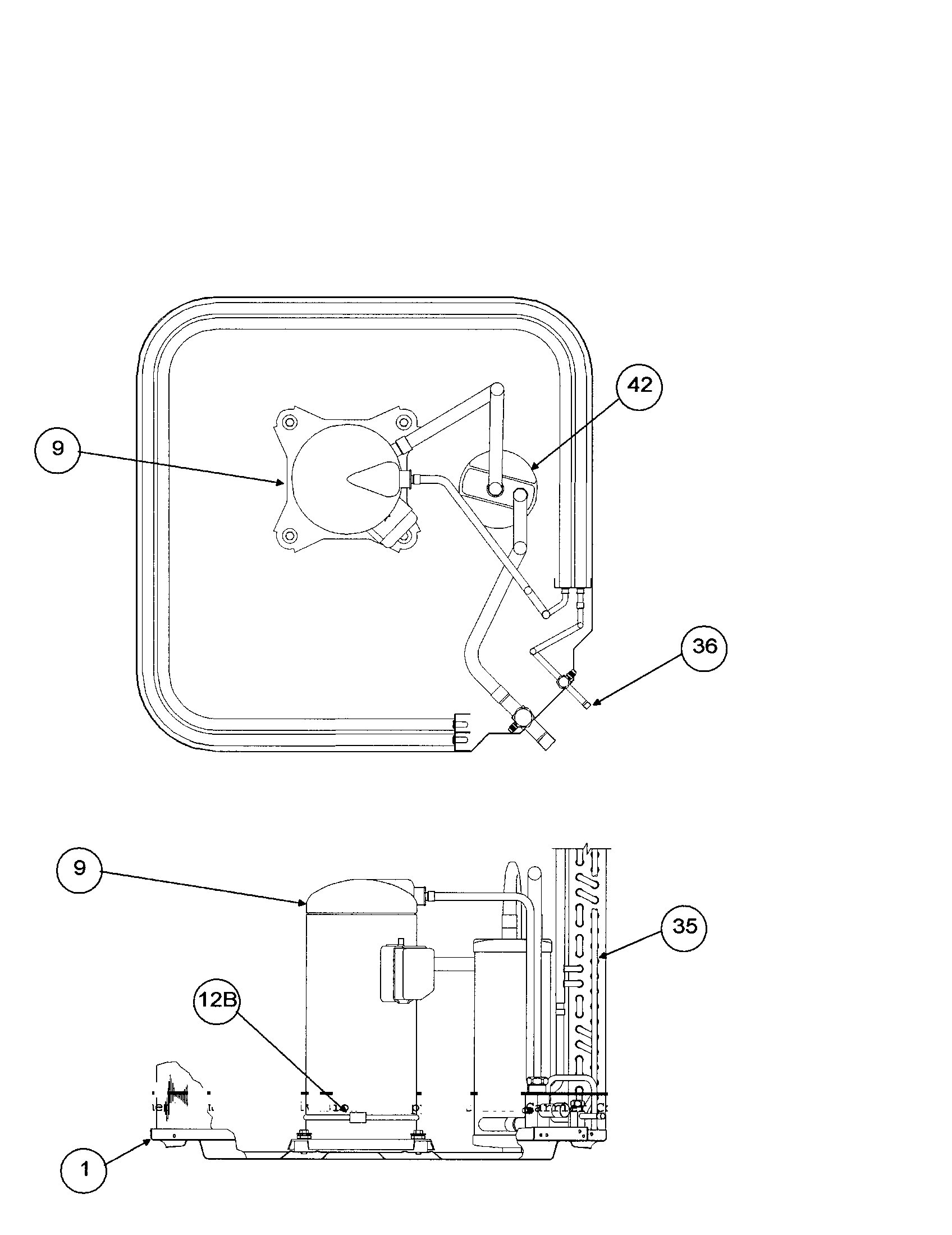 Compressor / condenser coil