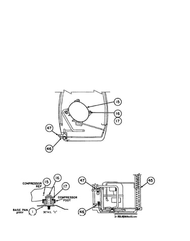 Compressor / condenser coil