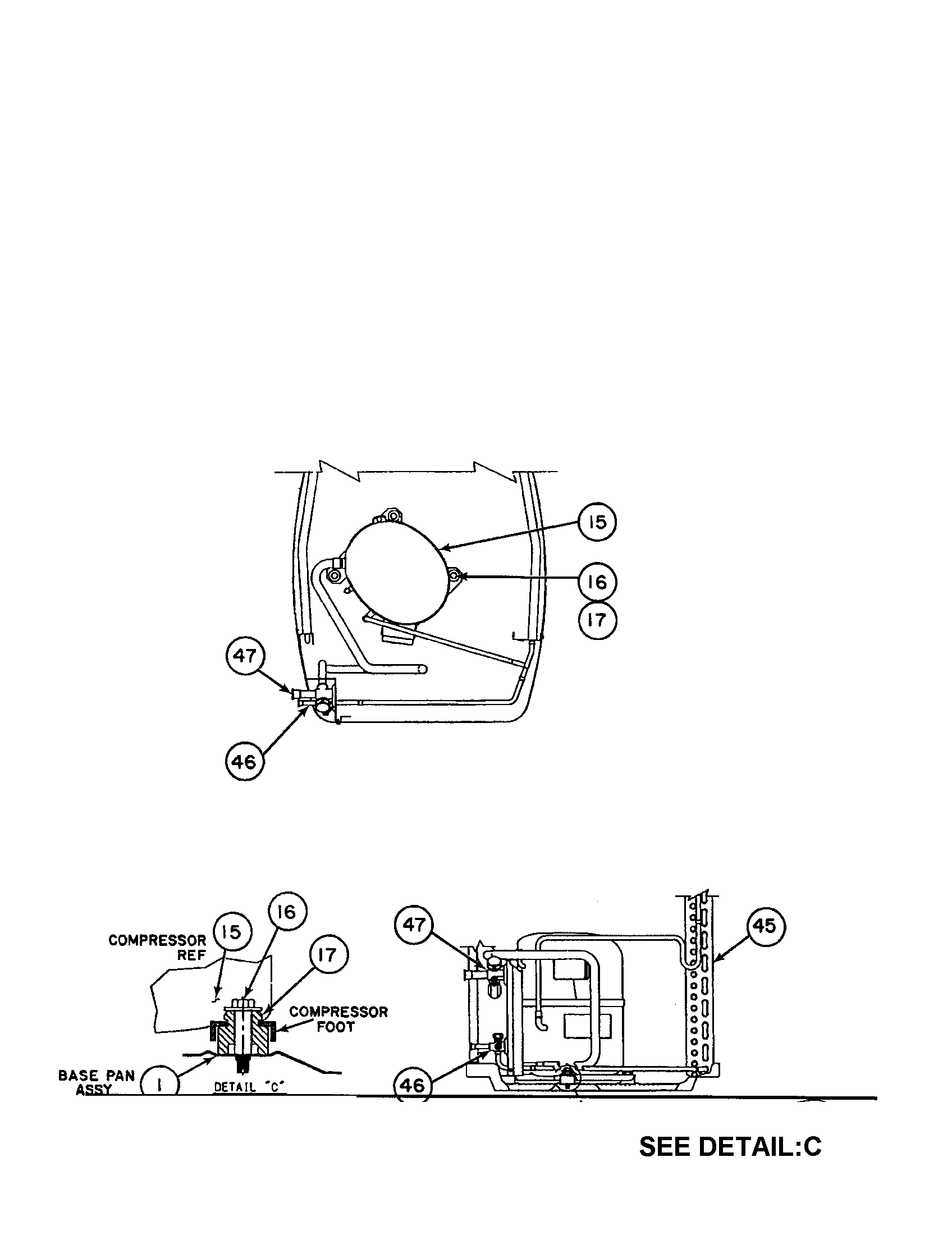 Compressor / condenser coil