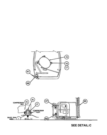 Compressor / condenser coil