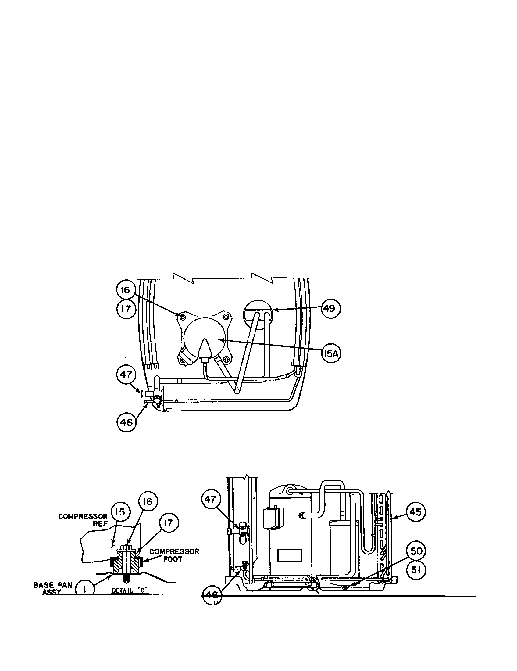Compressor / condenser coil