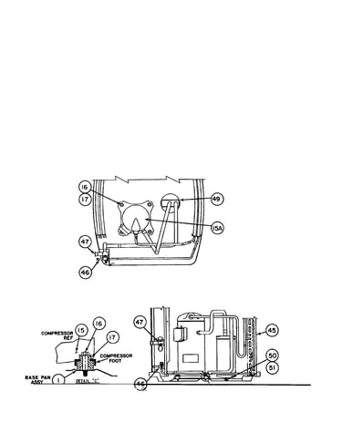 Compressor / condenser coil