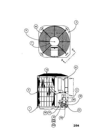 Outlet grille / top cover