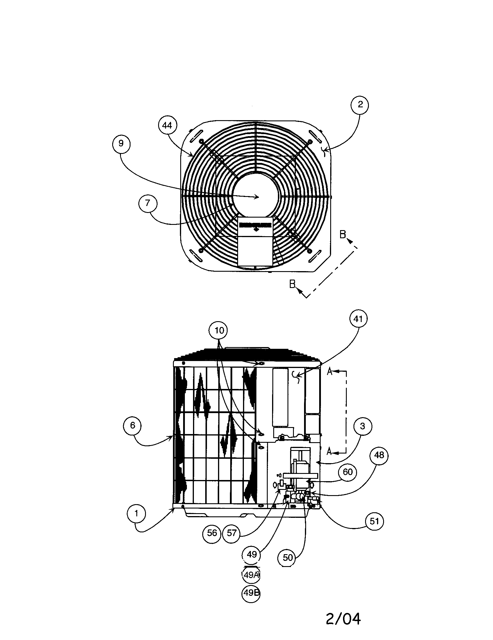 Outlet grille / top cover