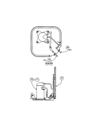 Compressor / condenser coil